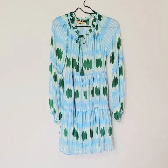 Oliphant Ikat dress with tassel drawstring Medium - Picture 3 of 8